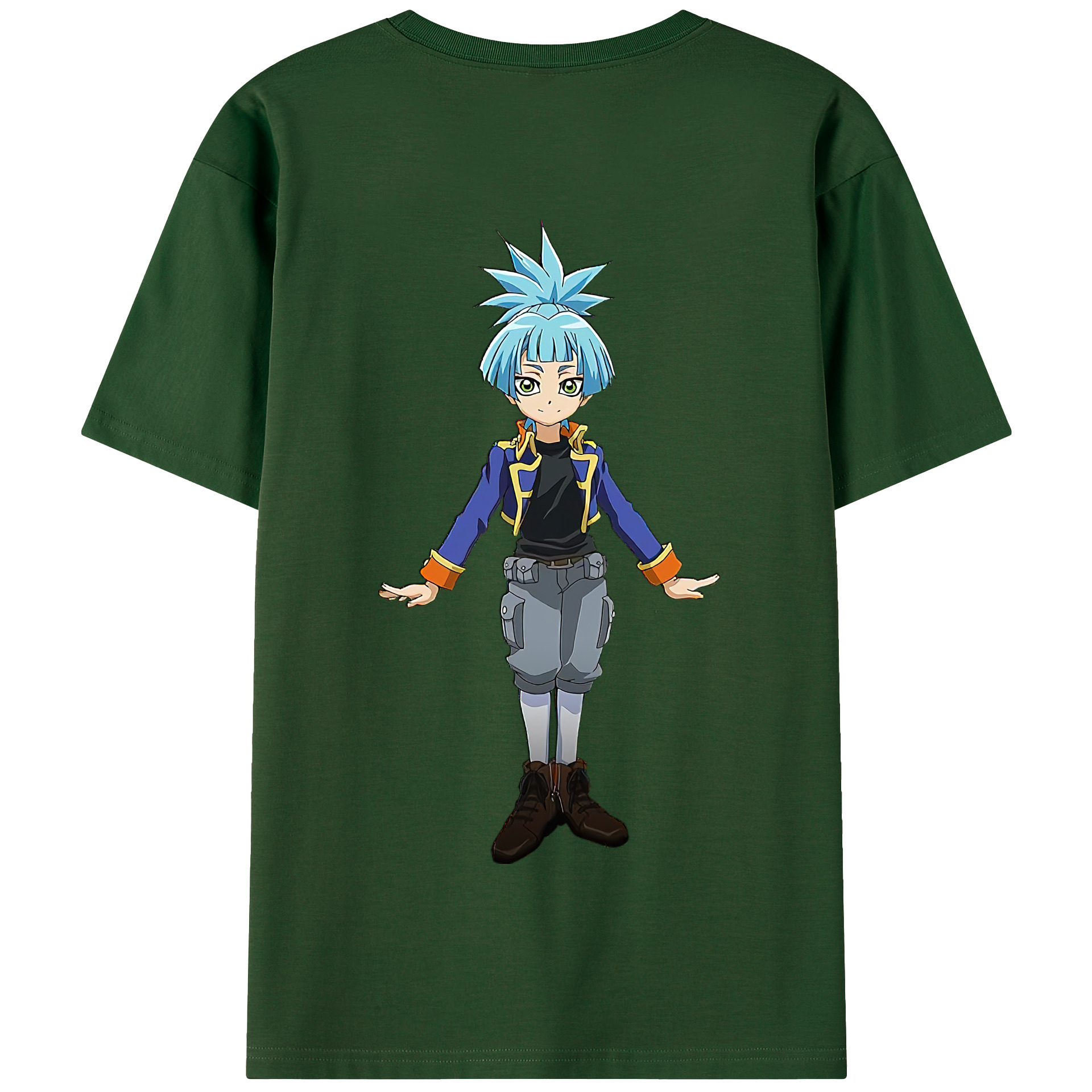 （画像用） 遊☆戯☆王 Yu-Gi-Oh! 綿100％半袖Tシャツ（背面プリント）